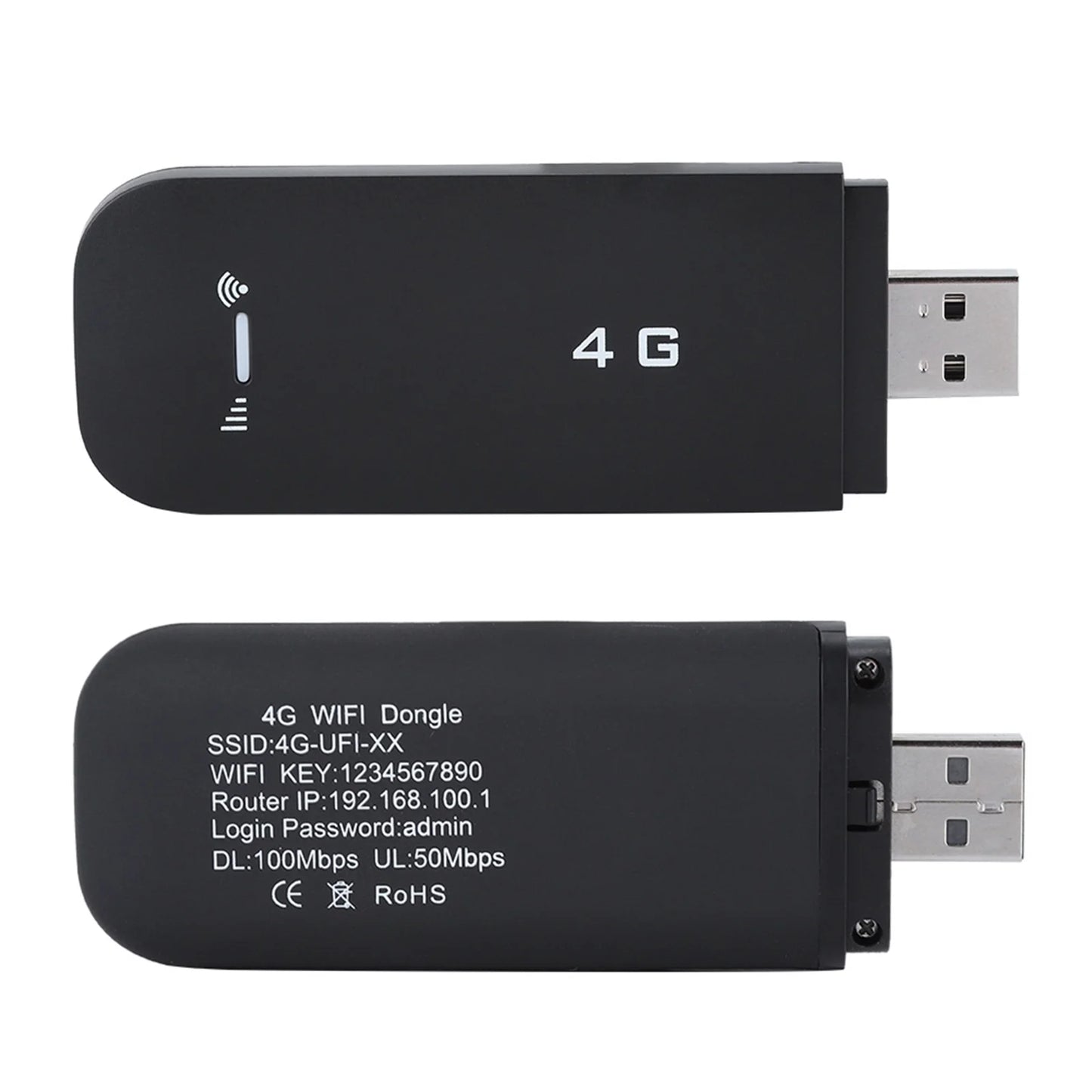 LTE 4G Portable USB Router with 4GB Memory