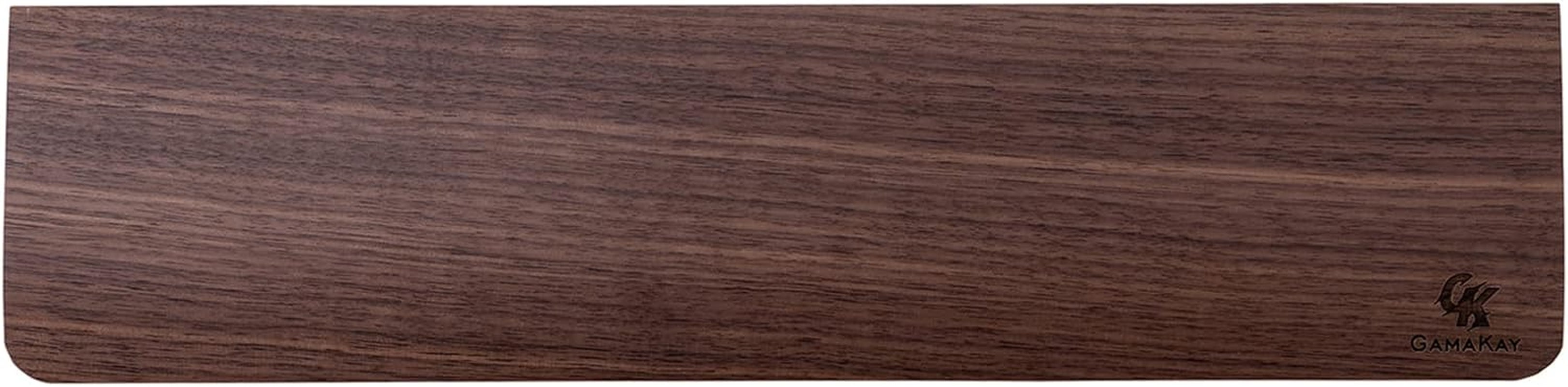 Wooden Wrist Rest Pad, 14.17'' Compact Ergonomic Walnut Wood Hand Wrist Rest for 87 Keys Mechanical Keyboard, Non-Slip Palm Pad for Comfortable Typing and Playing (For 85%)
