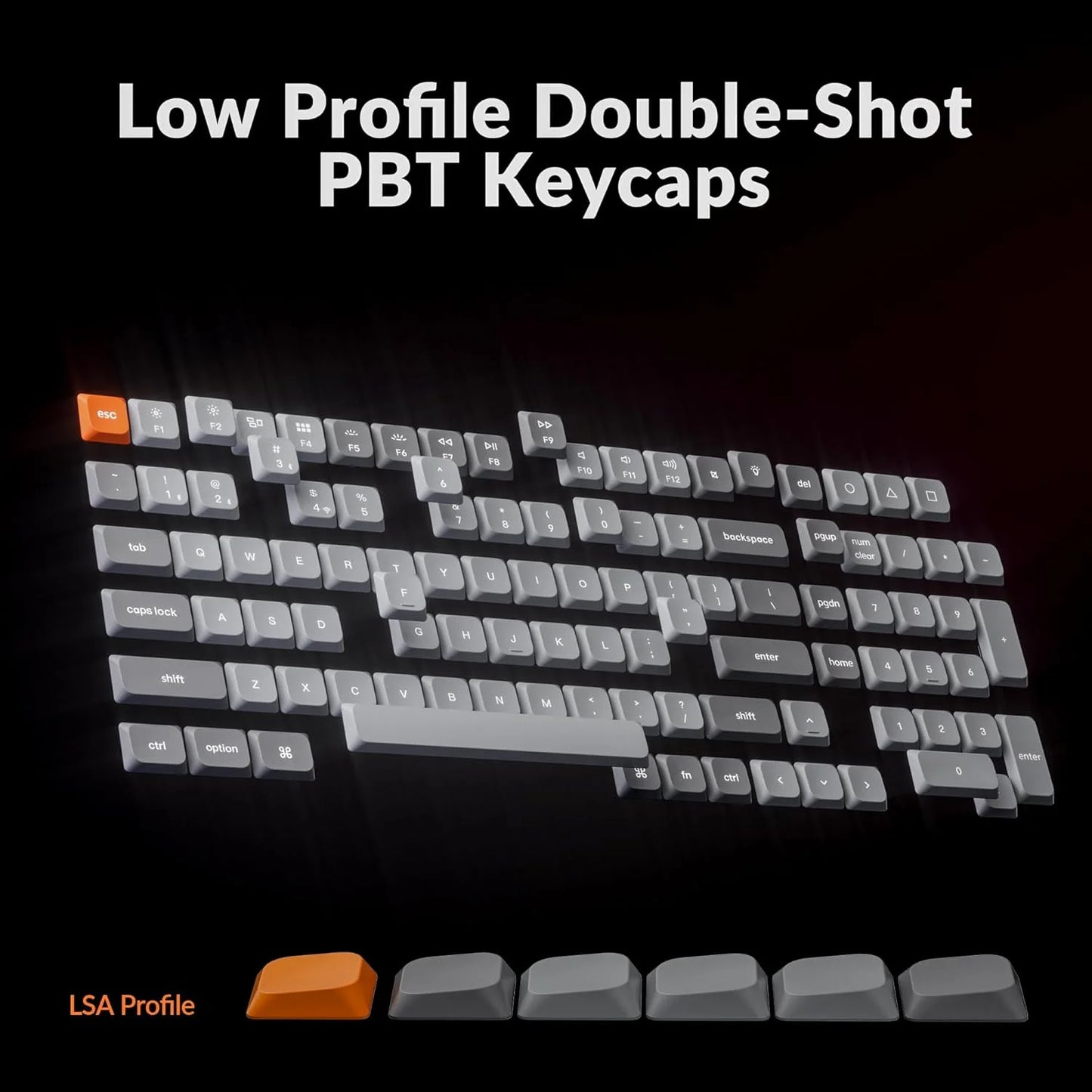 K17 Max Qmk/Launcher Ultra-Slim Wireless/Type-C Wired Mechanical Keyboard with RGB Backlit Hot-Swappable, Low-Profile Gateron Mechanical Red Switch Compatible with Mac Windows Linux