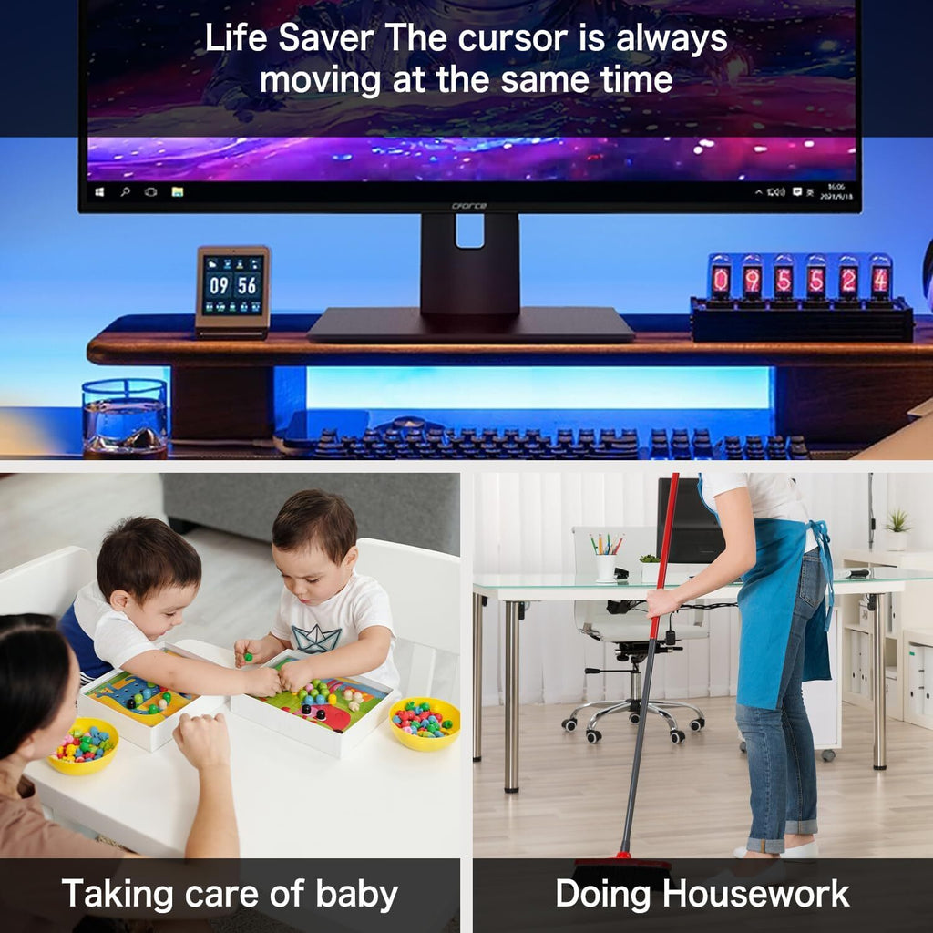 Mouse Jiggler, Ultra Slim, 20Db Quiet & Noiseless, Undetectable Mouse Mover