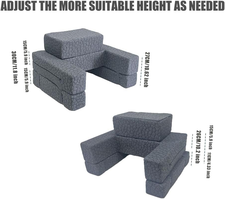 Extra Large Reading & Gaming Pillow with Coaster - Adjustable Lap Desk for Reading, Gaming, Working & Writing, Arm Rest for Adults on Bed/Sofa/Floor/Couch, Ideal for Switch Gaming