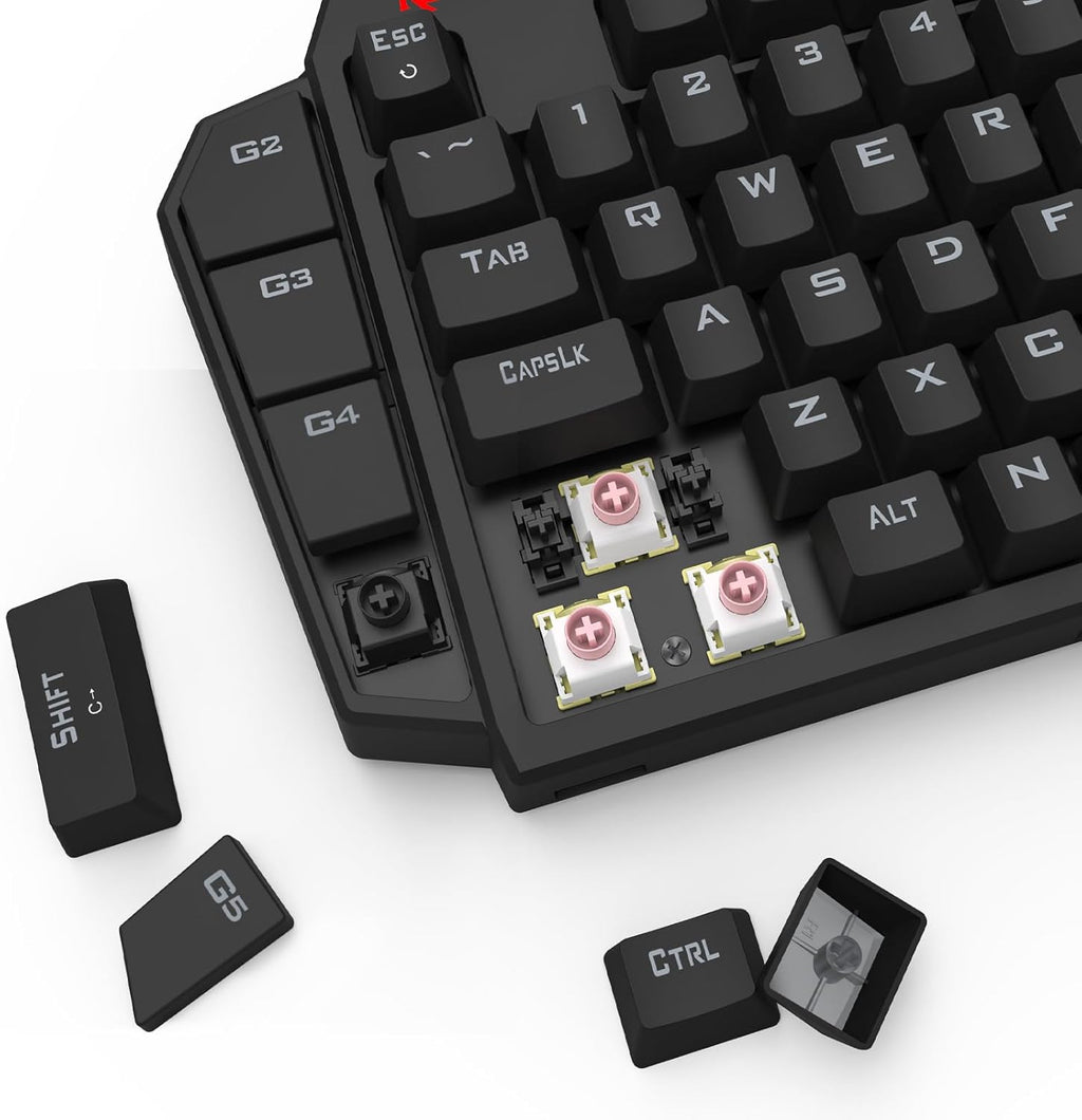 Unleash Your Gaming Potential with the K585 HE Rapid Trigger One-Handed Mechanical Keyboard - Featuring Next-Gen UltraMag Switches and a Detachable Wrist Rest
