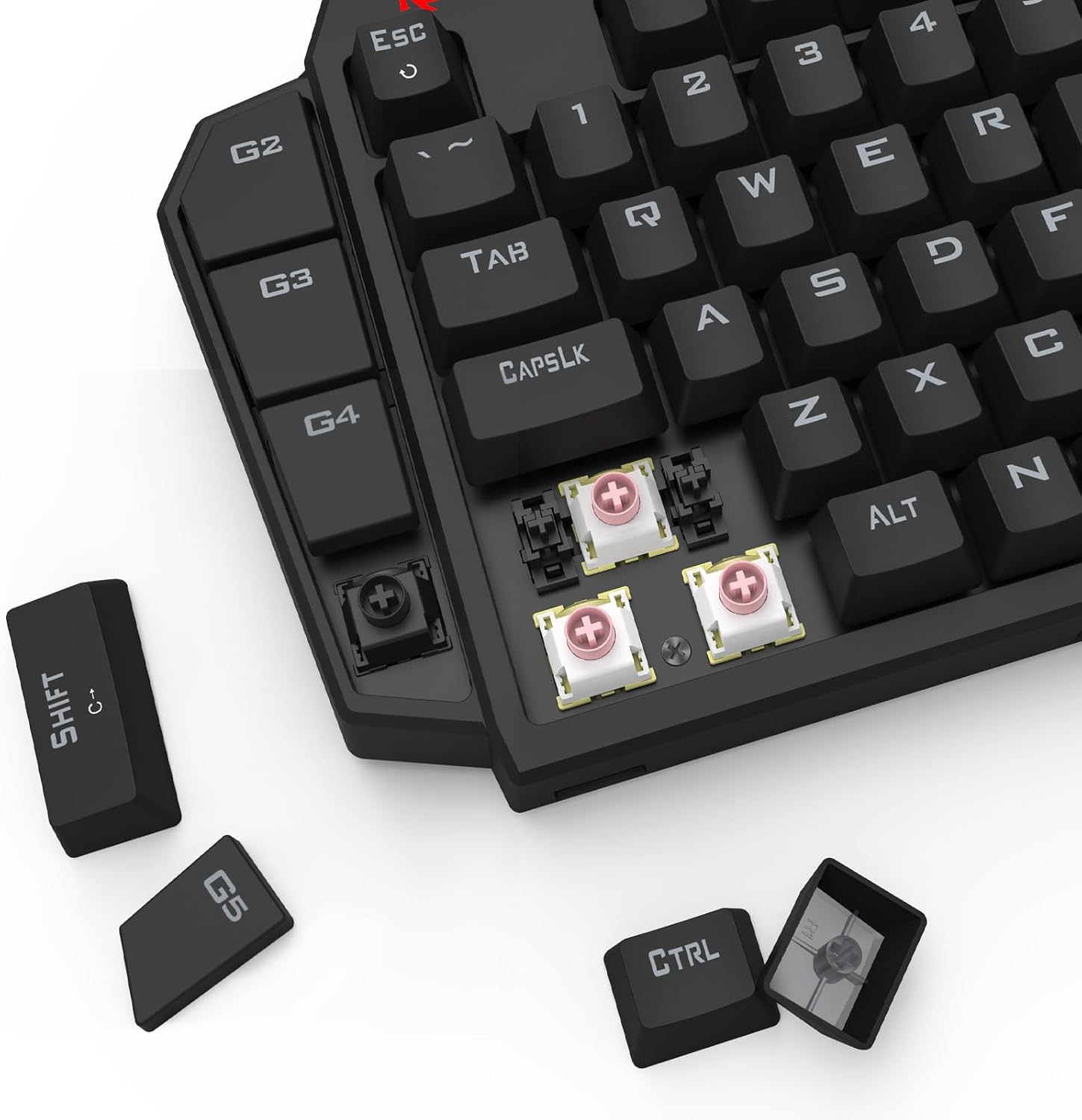 Unleash Your Gaming Potential with the K585 HE Rapid Trigger One-Handed Mechanical Keyboard - Featuring Next-Gen UltraMag Switches and a Detachable Wrist Rest