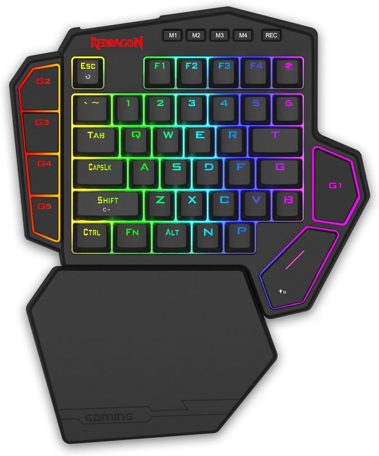 Unleash Your Gaming Potential with the K585 HE Rapid Trigger One-Handed Mechanical Keyboard - Featuring Next-Gen UltraMag Switches and a Detachable Wrist Rest