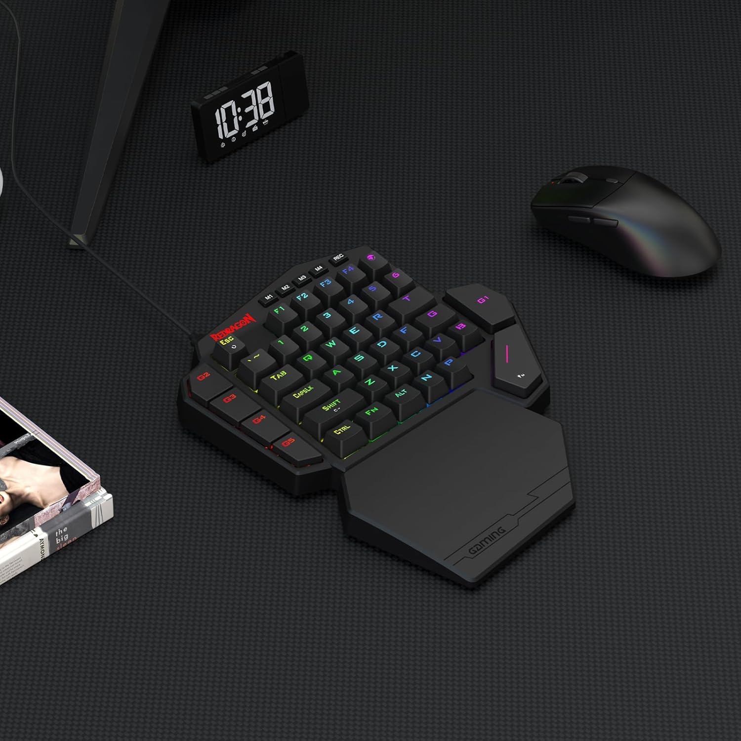 Unleash Your Gaming Potential with the K585 HE Rapid Trigger One-Handed Mechanical Keyboard - Featuring Next-Gen UltraMag Switches and a Detachable Wrist Rest