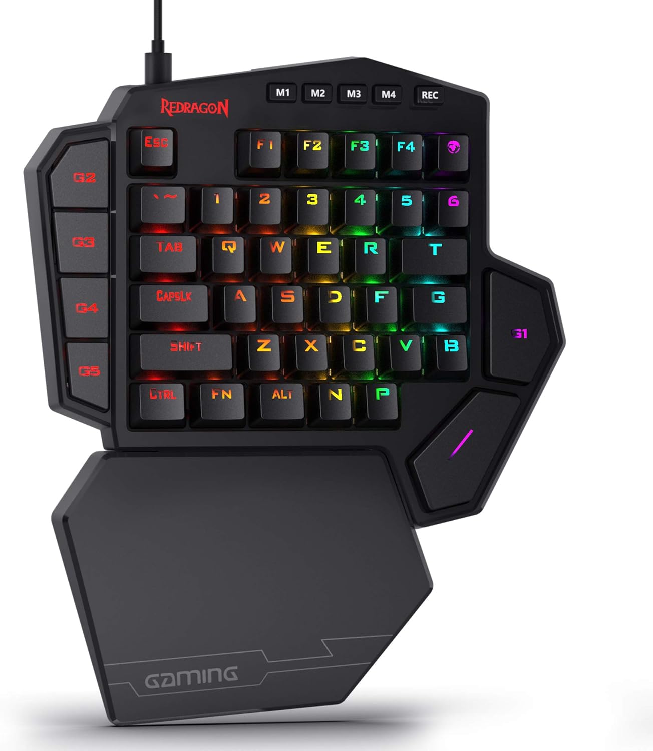 Unleash Your Gaming Potential with the K585 HE Rapid Trigger One-Handed Mechanical Keyboard - Featuring Next-Gen UltraMag Switches and a Detachable Wrist Rest