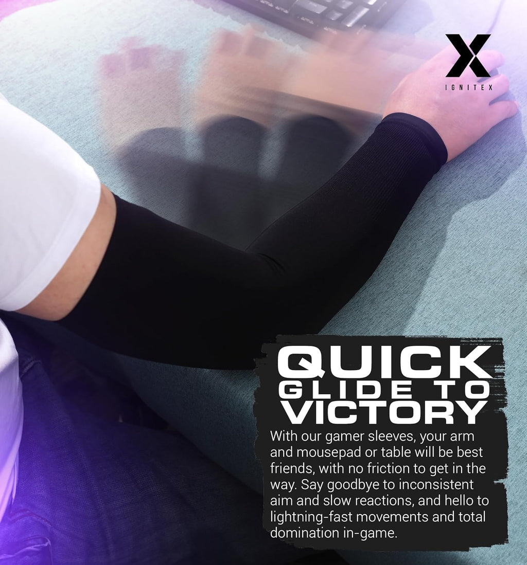 Gaming Arm Sleeves - Gaming Sleeve for PC Gamers - Gaming Compression Sleeves - Gaming Arm Sleeve for E-Sports