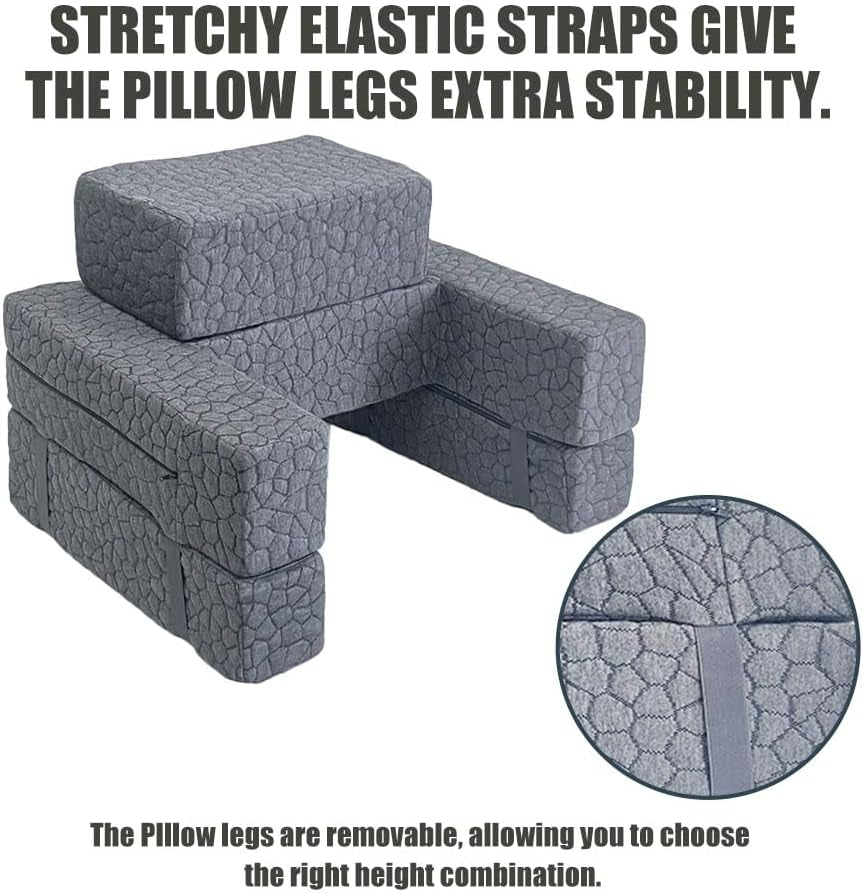 Extra Large Reading & Gaming Pillow with Coaster - Adjustable Lap Desk for Reading, Gaming, Working & Writing, Arm Rest for Adults on Bed/Sofa/Floor/Couch, Ideal for Switch Gaming