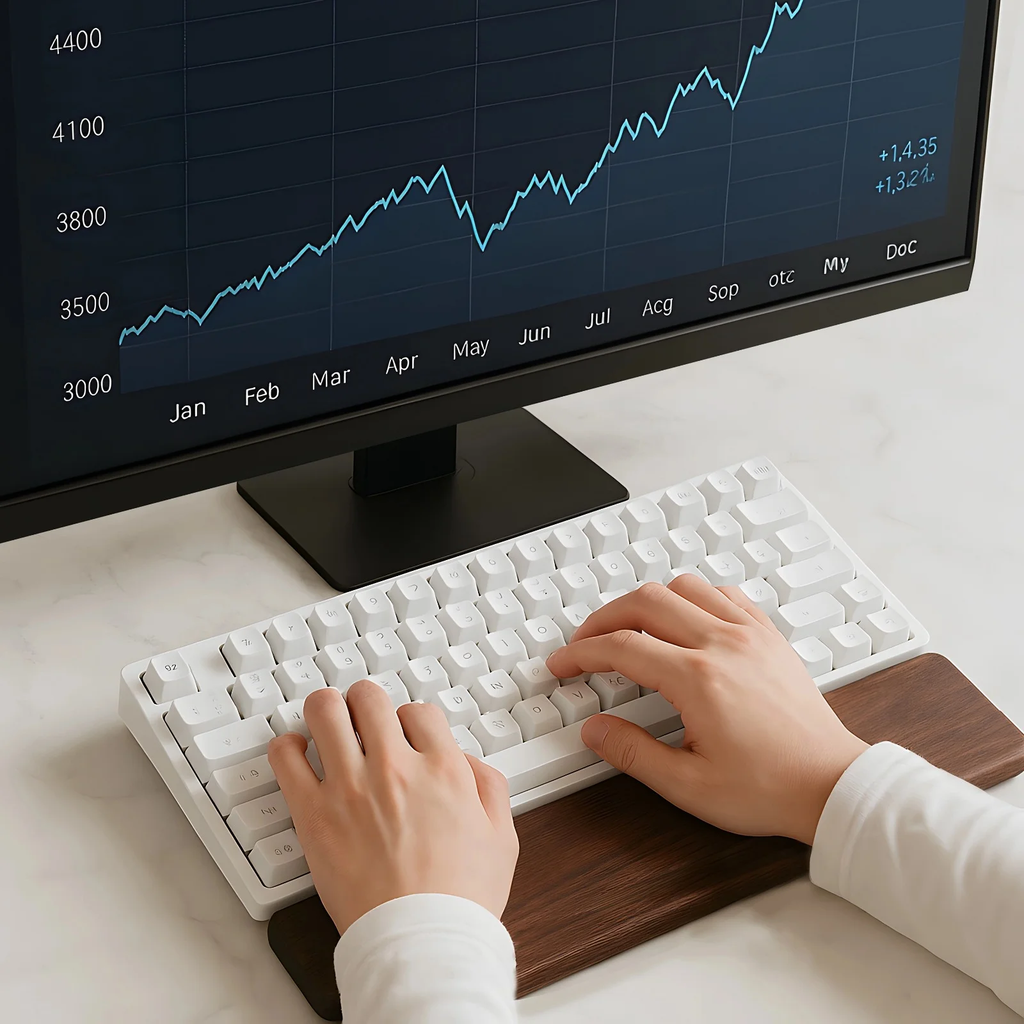 Wooden Keyboard Wrist Rest, Black Walnut Wooden Wrist Rest, 11.8 in Wrist Rest for 60% Keyboards, Comfortable Wrist Support for Typing and Gaming, Reliable and Stylish Design