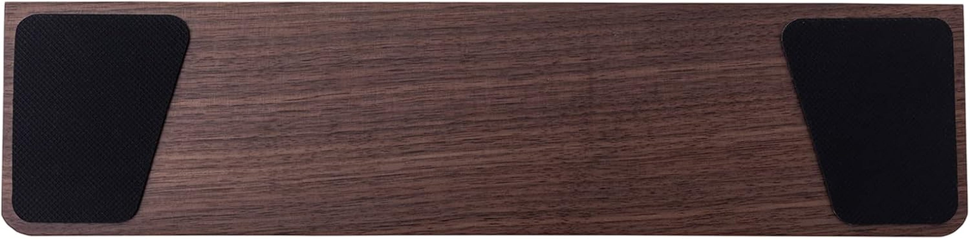 Wooden Wrist Rest Pad, 14.17'' Compact Ergonomic Walnut Wood Hand Wrist Rest for 87 Keys Mechanical Keyboard, Non-Slip Palm Pad for Comfortable Typing and Playing (For 85%)